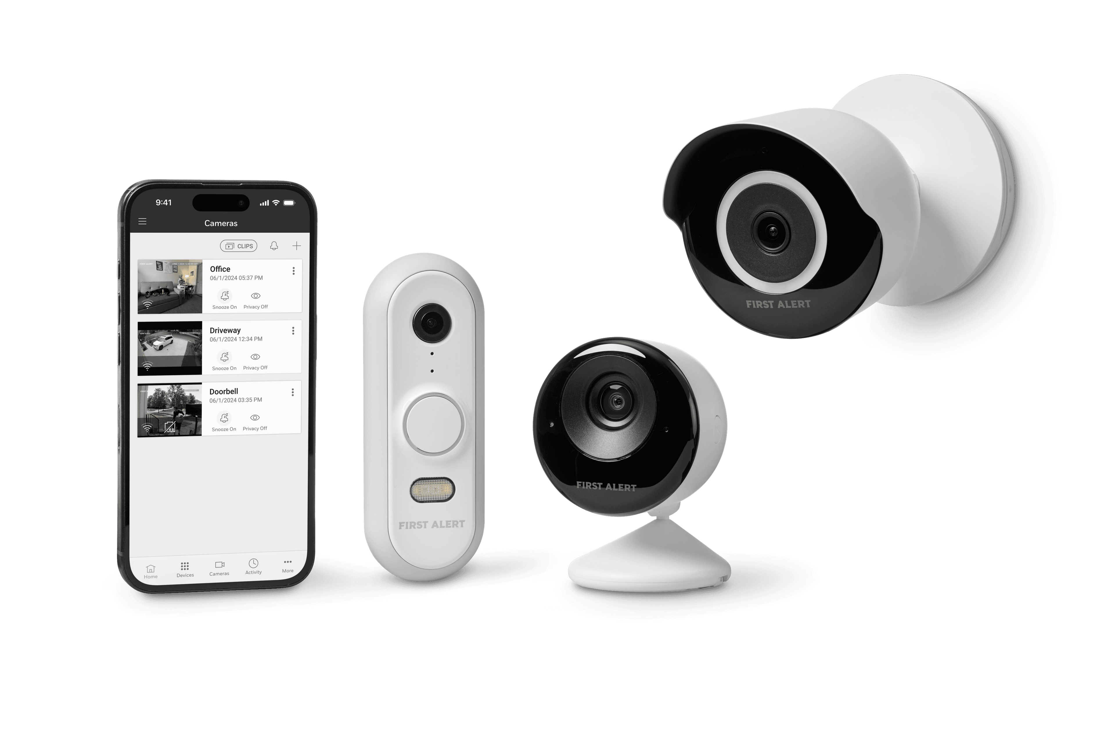 First Alert cameras with phone